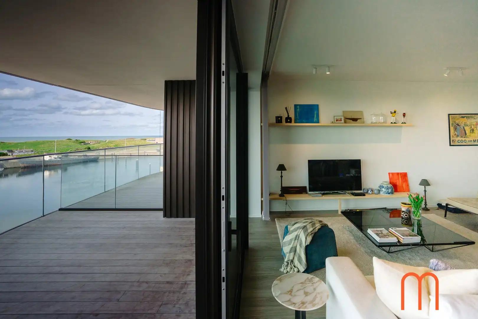 Appartement te huur met zeezicht in Oostende – Residentie One Baelskaai foto 6