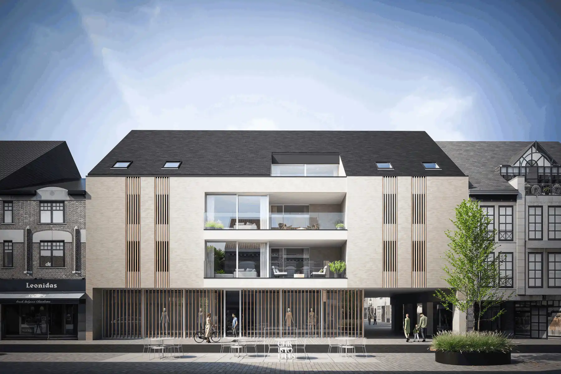 Handelsruimte (244m²) op toplocatie in het centrum van Lanaken! foto {{pictureIndex}}