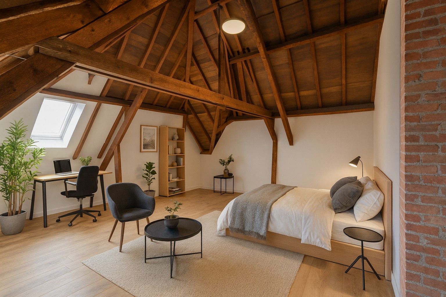 Halfopen gezinswoning in het hart van het landelijke Gontrode, met zicht op agrarisch gebied foto 14