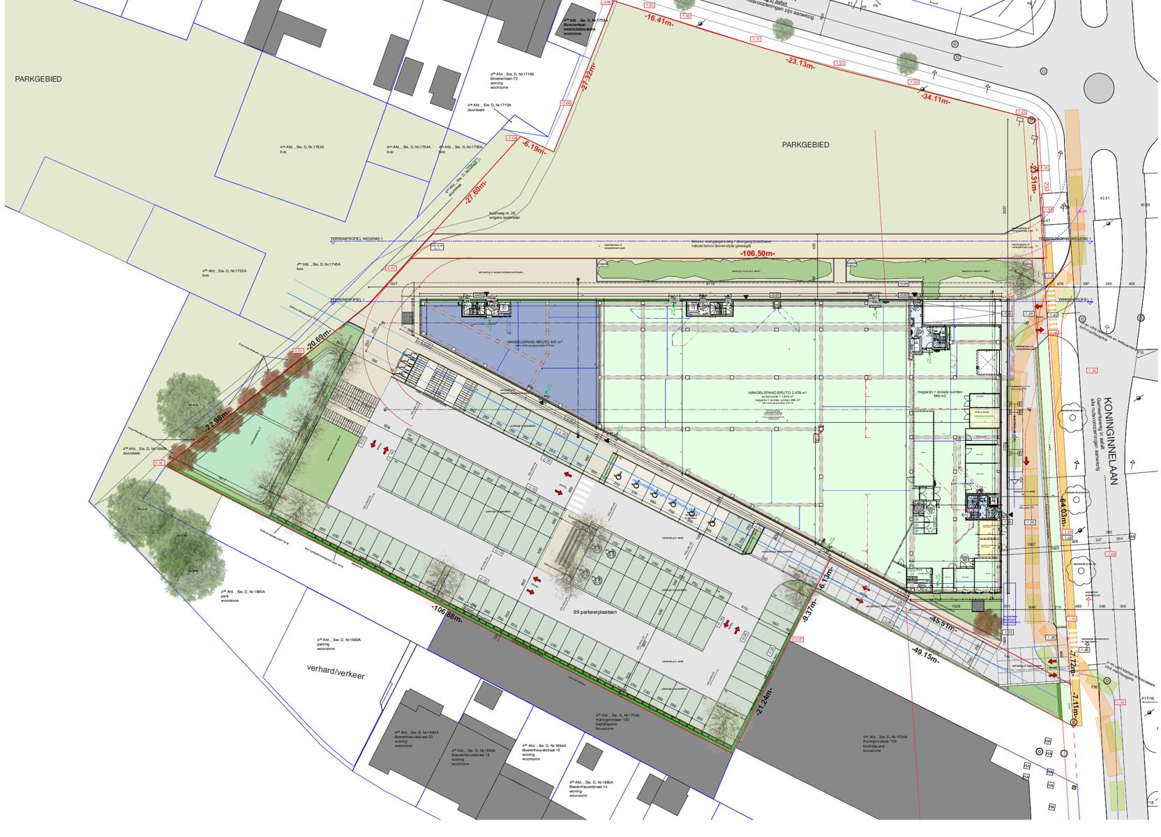Nieuwbouw retailruimte (+- 3.000 m²) te huur Maasmechelen foto {{pictureIndex}}