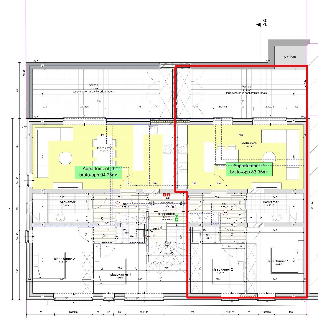 Nieuwbouwappartement op de 1ste verdieping van 83,35m² met terras foto 7