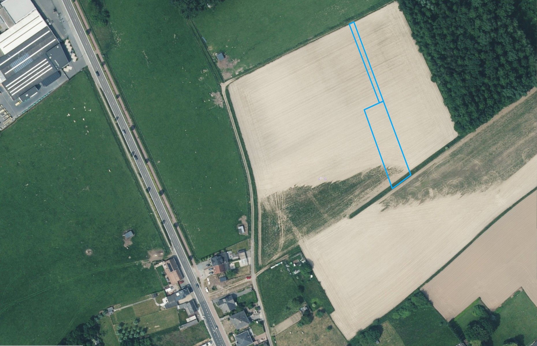 Mooi gelegen landbouwgrond, ± 16 are foto 2