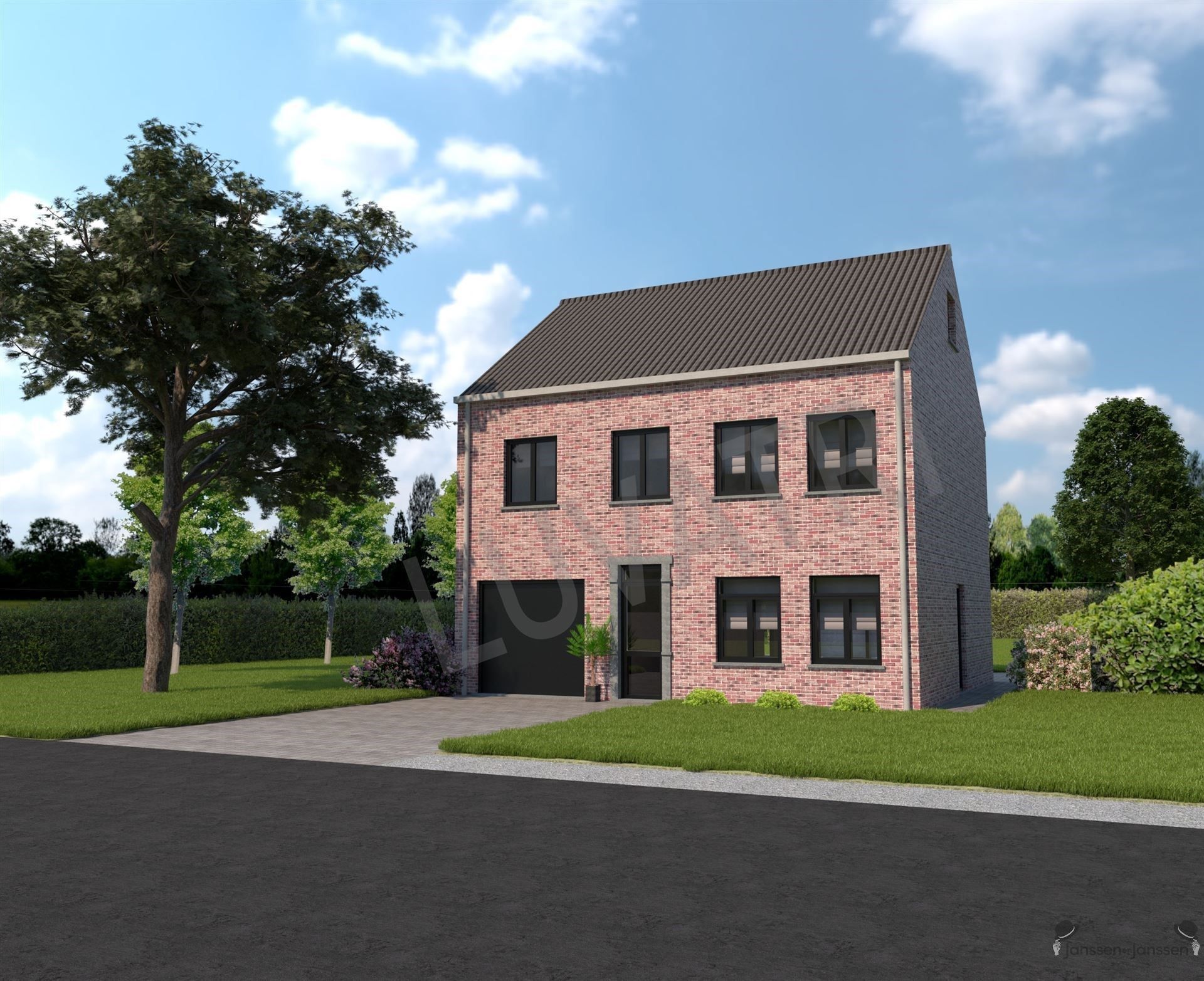 Nieuwbouw casco/winddicht woning 0B met tuin te Baal. foto {{pictureIndex}}