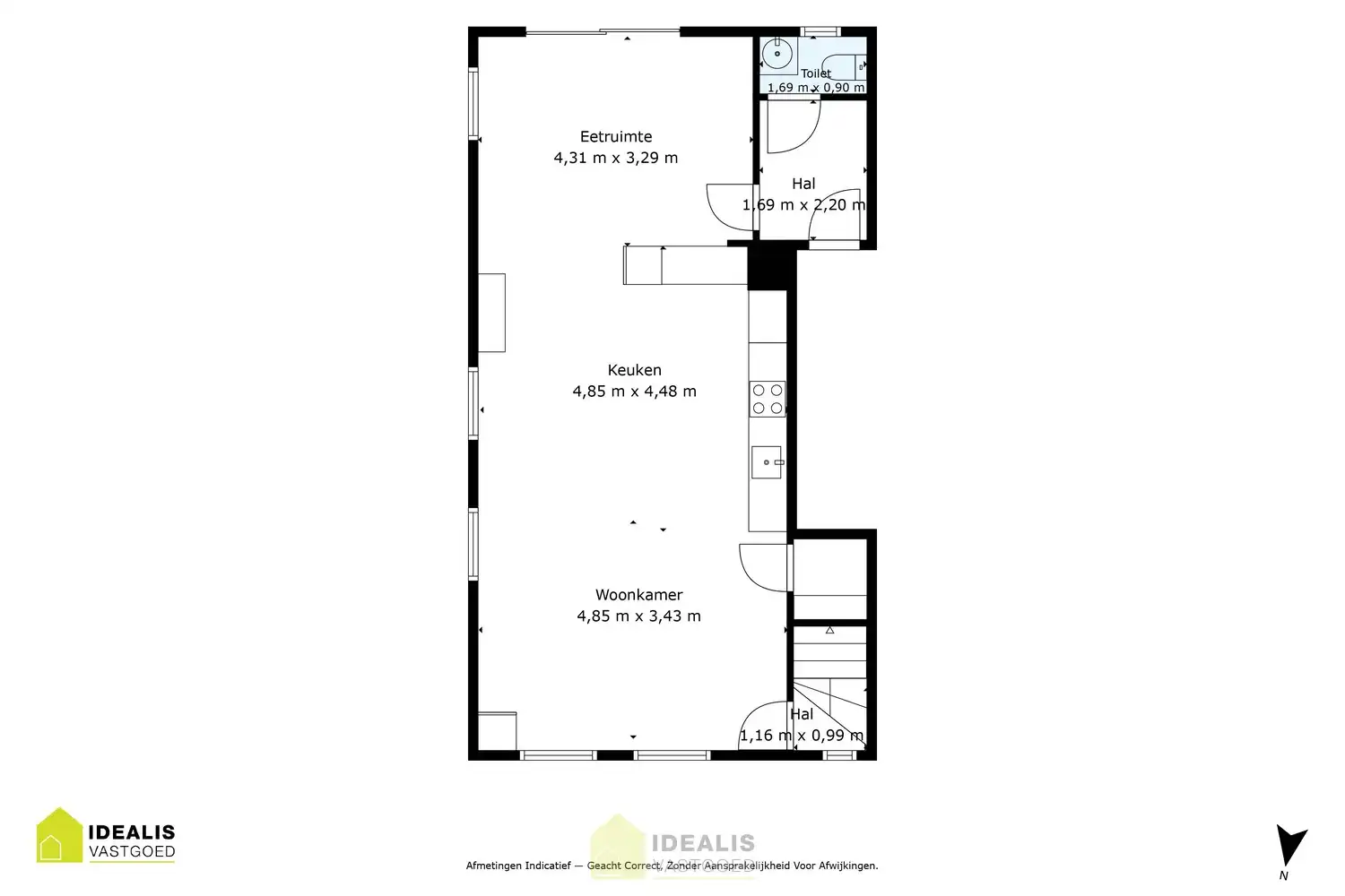 IDEALIS VASTGOED – DUPLEX APPARTEMENT GELEGEN OP UITERST CENTRALE LOCATIE TE HECHTEL-EKSEL. foto 21