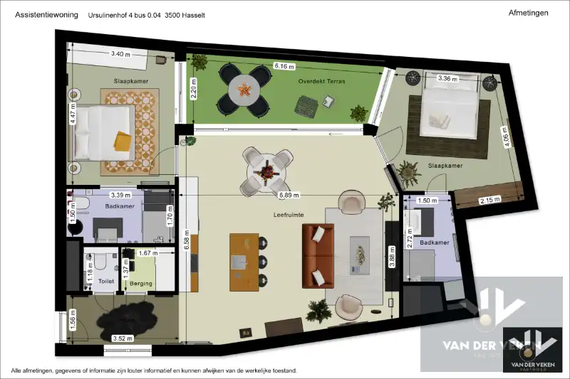 SERVICEFLAT 2 SLPK 2 BADK PAL IN CENTRUM HASSELT foto 18