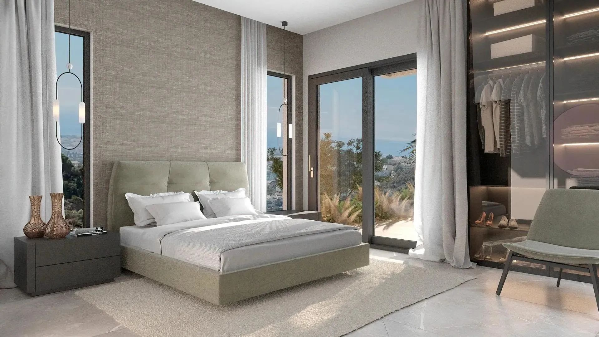 Architectonisch meesterwerk in Benahavís – luxe nieuwbouwvilla met panoramisch zeezicht en privé spa foto 11