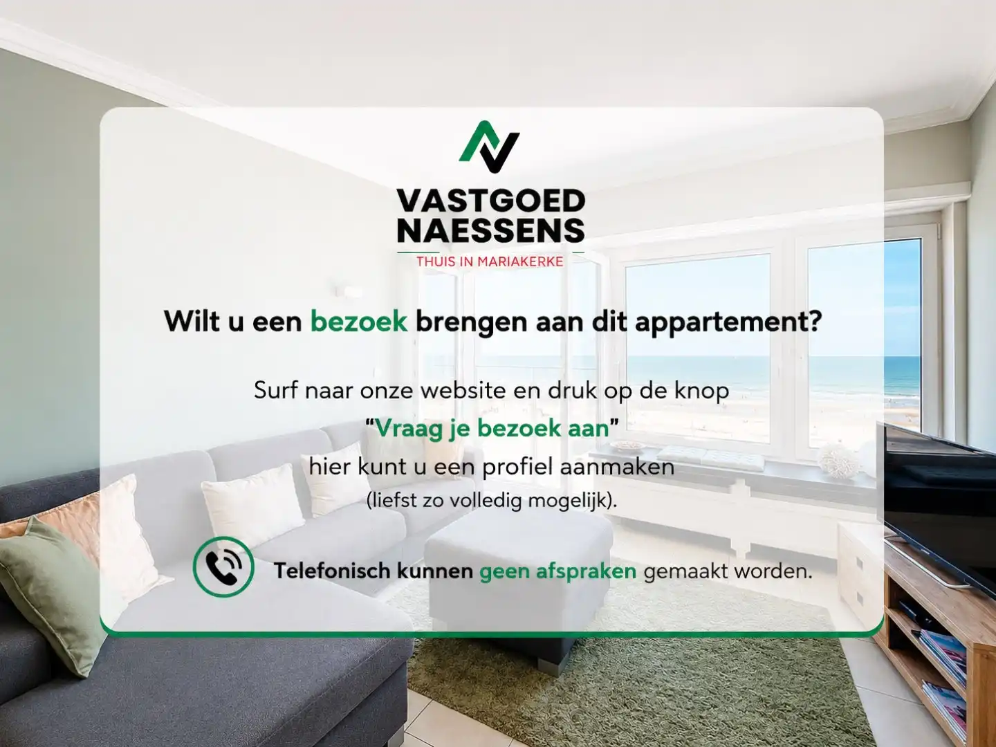 GEMEUBELD 1 SLPK APP MET ZICHT OP ZEE  foto 6