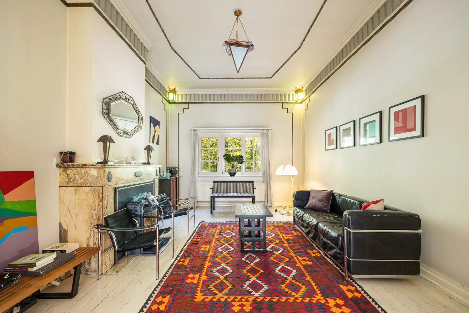 Unieke halfopen parkwoning (230m²) met schitterende Art-déco elementen op toplocatie tegenover het Te Boelaerpark foto 8