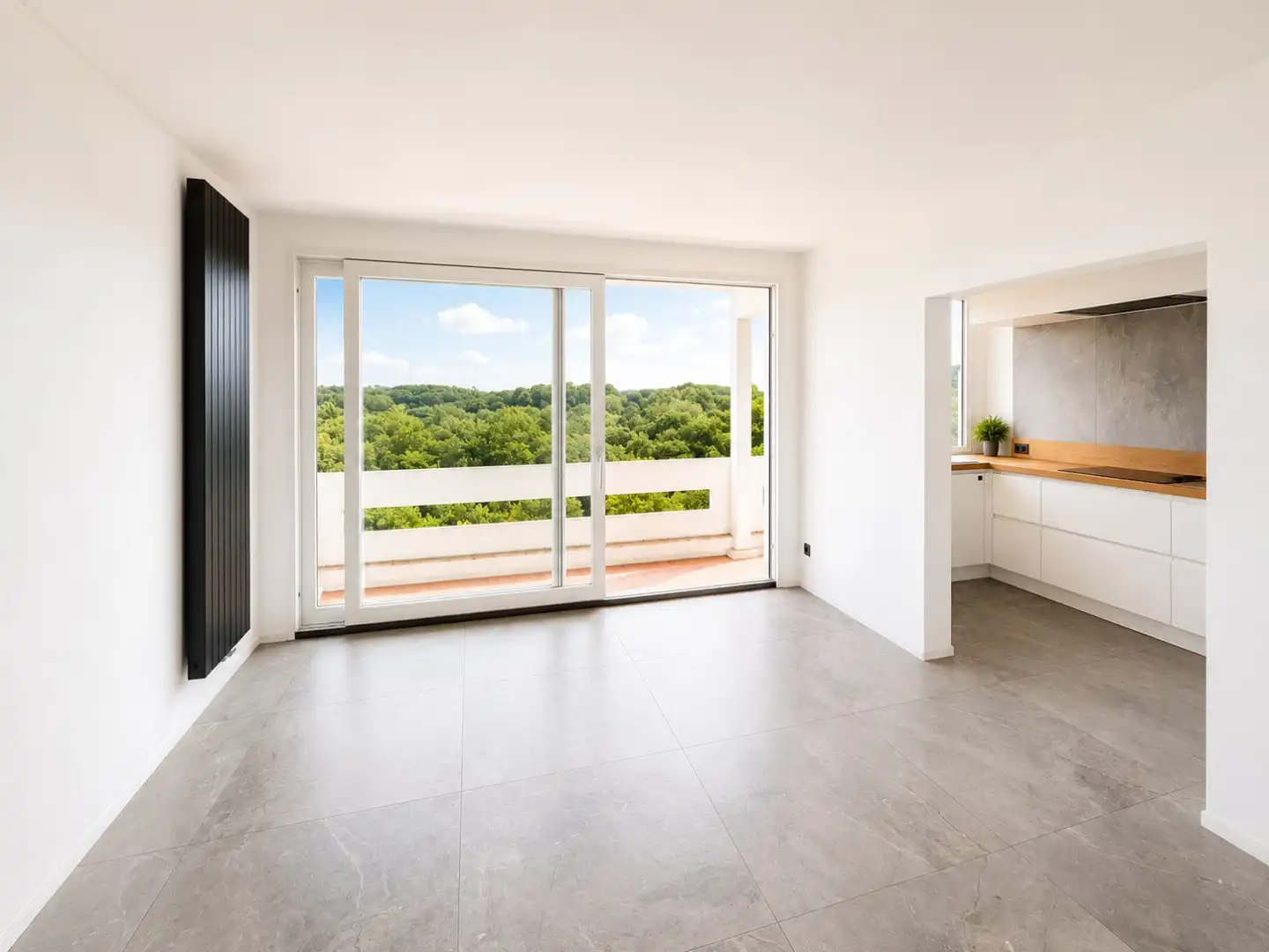 Penthouse-appartement met loftgevoel, terras en panoramisch zicht op het Rivierenhof foto {{pictureIndex}}