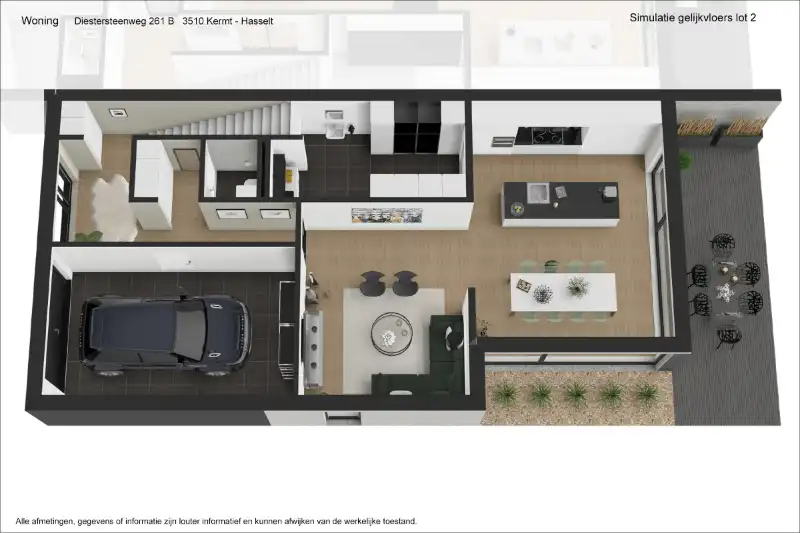 Ruime half open BEN-woning met 4 slaapkamers en inpandige garage te bewonderen in het gezellige Kermt. foto 17