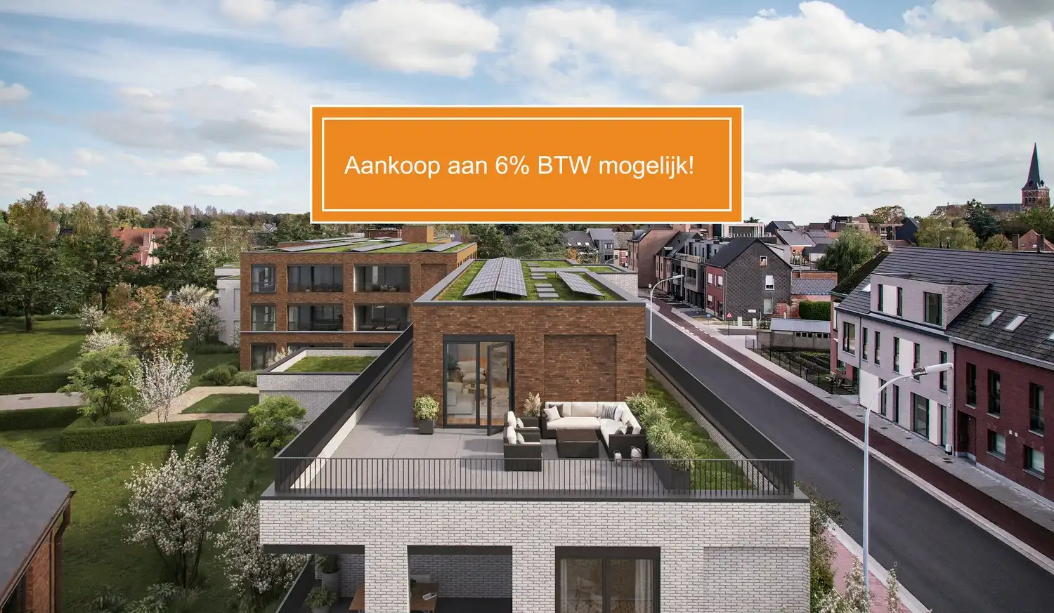 Gelijkvloers app. met 2 slpkrs in uniek nieuwbouwproject foto {{pictureIndex}}