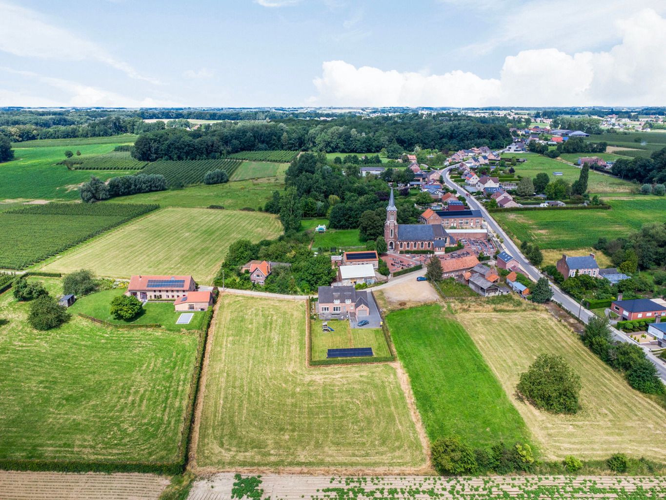 Bouwgrond voor een open bebouwing met weiland in Kortenaken foto 5