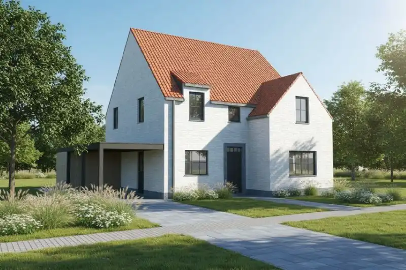 Nieuw te bouwen alleenstaande woning te Assebroek. foto {{pictureIndex}}