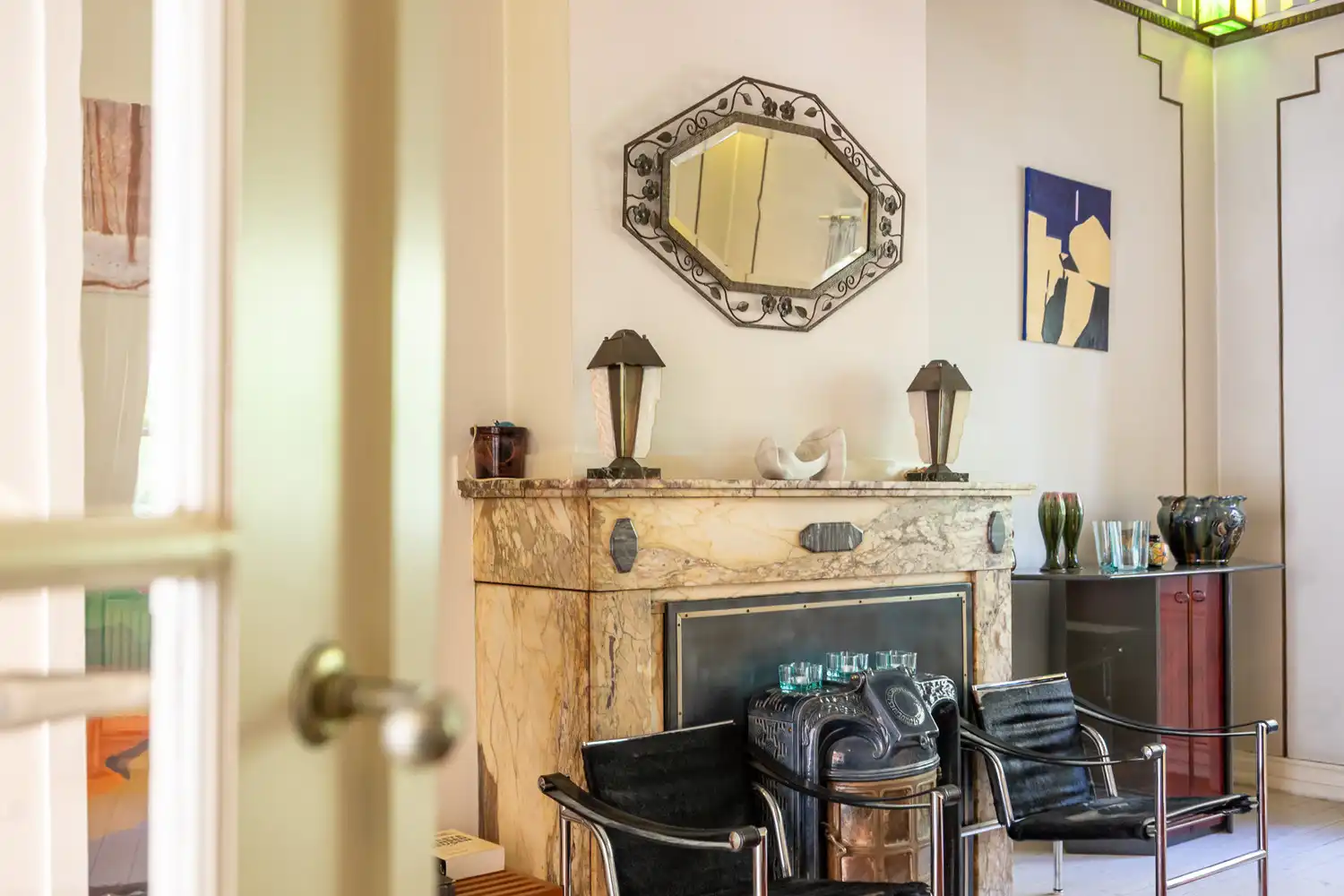 Unieke halfopen parkwoning (230m²) met schitterende Art-déco elementen op toplocatie tegenover het Te Boelaerpark foto 7