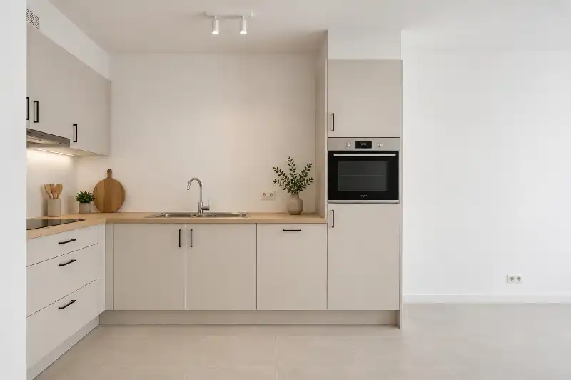Stijlvol nieuwbouwappartement met 1 slaapkamer nabij het station van Evergem foto 3