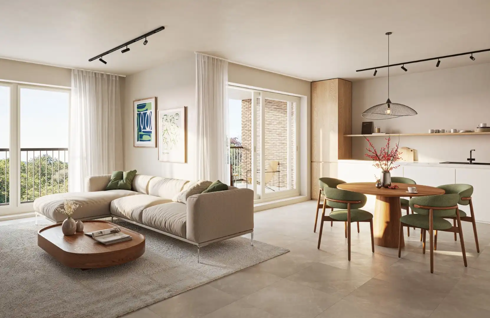 Energiezuinig 2slpk-appartement in Kallo foto 5