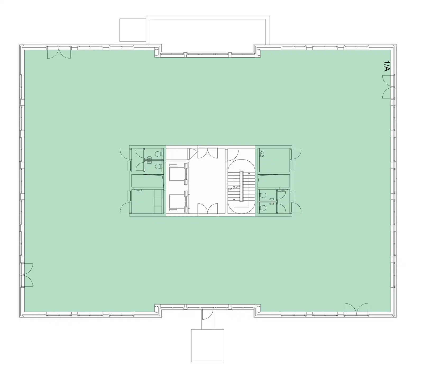 Kantoor 609 m² op het gelijkvloerse te huur foto 4