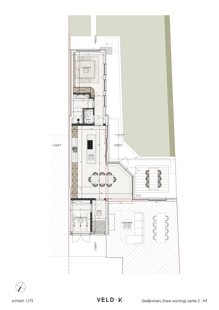 Halfopen bebouwing met praktijk- of kantoorruimte in centrum Tielt foto 31