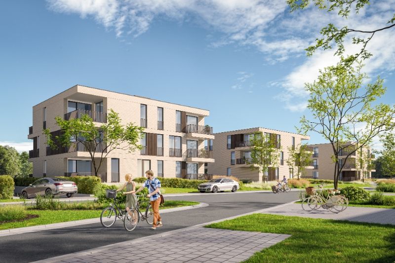 Gelijkvloersappartement in Residentie Reiger met ruim terras en uitzicht op groen foto 2