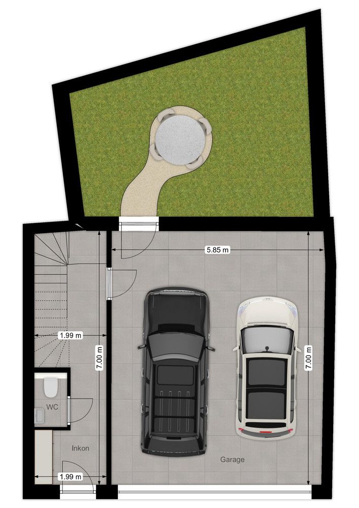 Projectgrond voor de oprichting van twee woningen in het centrum van Wingene. foto 9