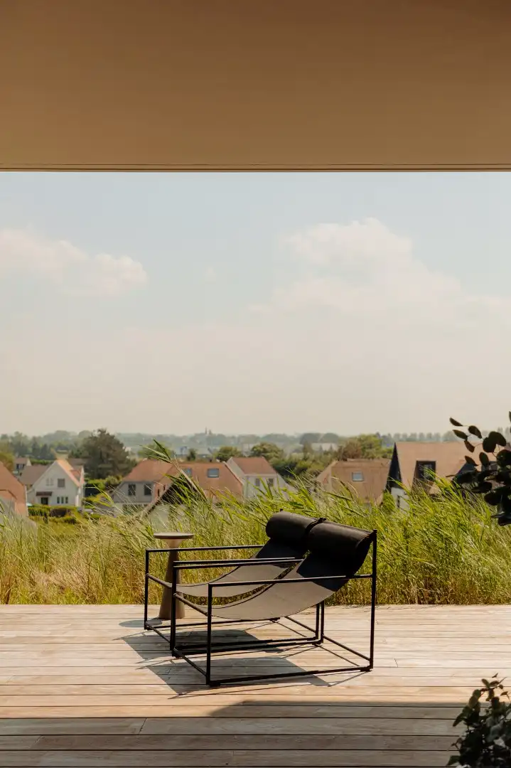 Uiterst smaakvol en top-notch afgewerkt appartement met frontaal zeezicht van het gelijkvloers terras - Residentie Blanke Top foto 12