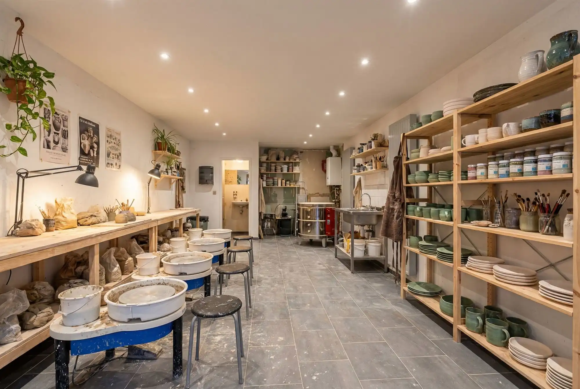 Handelsruimte of atelier met mooi woongedeelte in hartje Zelzate foto 19