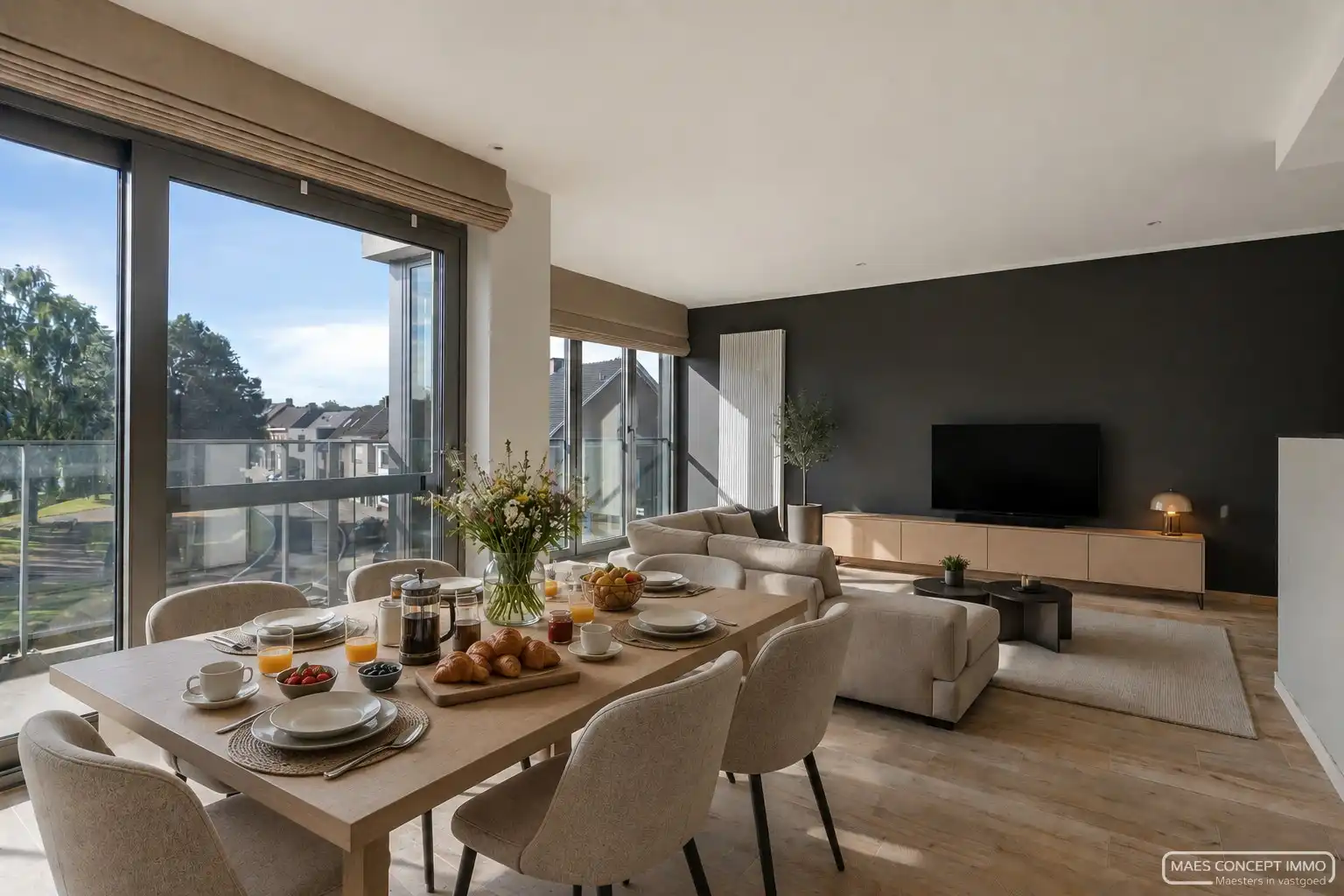 Modern 3-slaapkamerappartement met terrassen en groen zicht in Anzegem foto 3