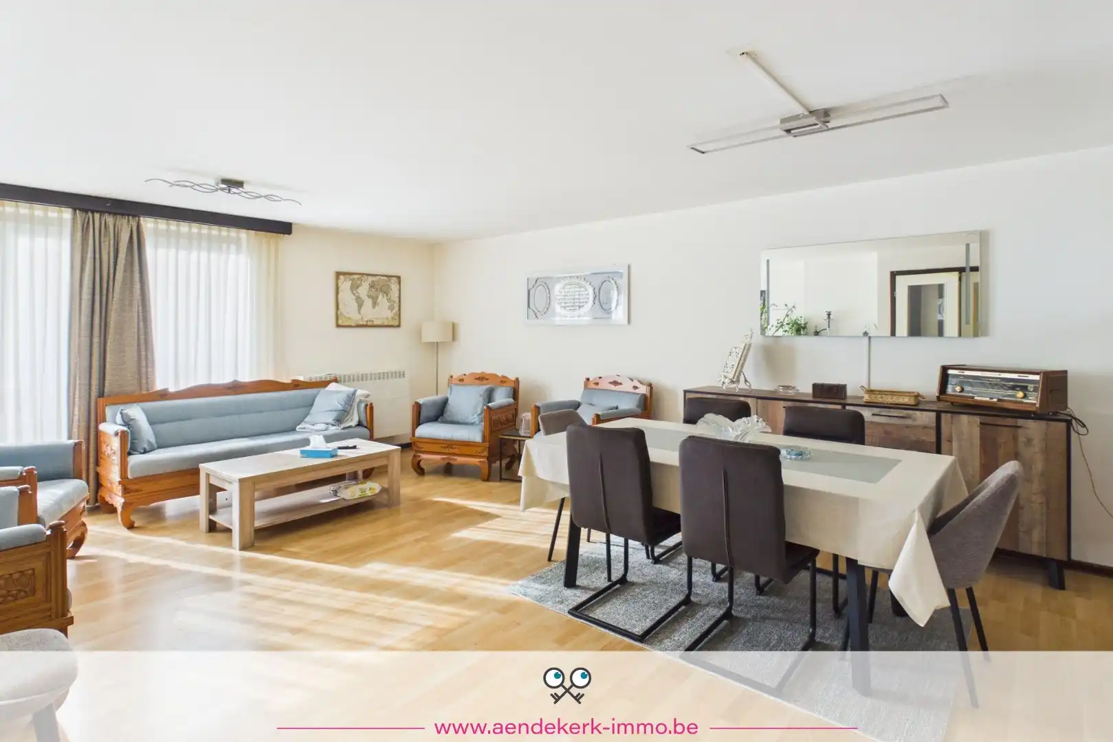 Ruim gelijkvloers appartement met 3 slaapkamers, garage en kelderberging foto 4