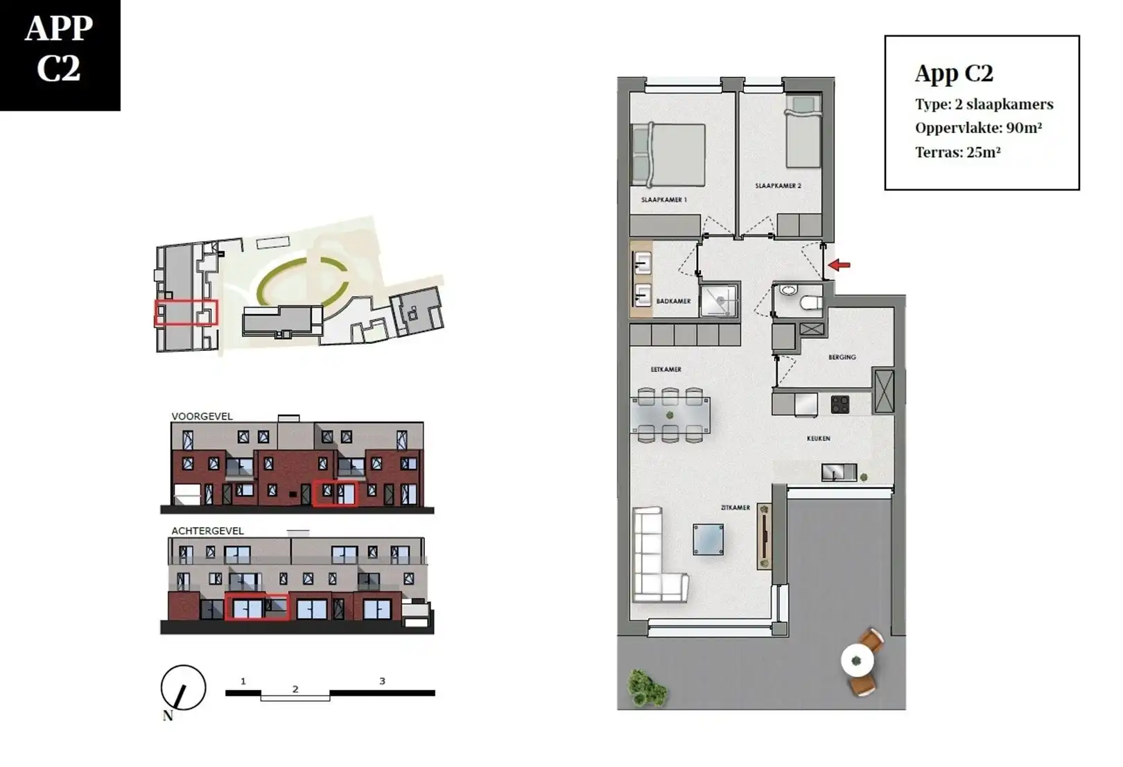 TE HUUR: Gelijkvloers appartement met 2 slaapkamers te Heusden!  foto 20