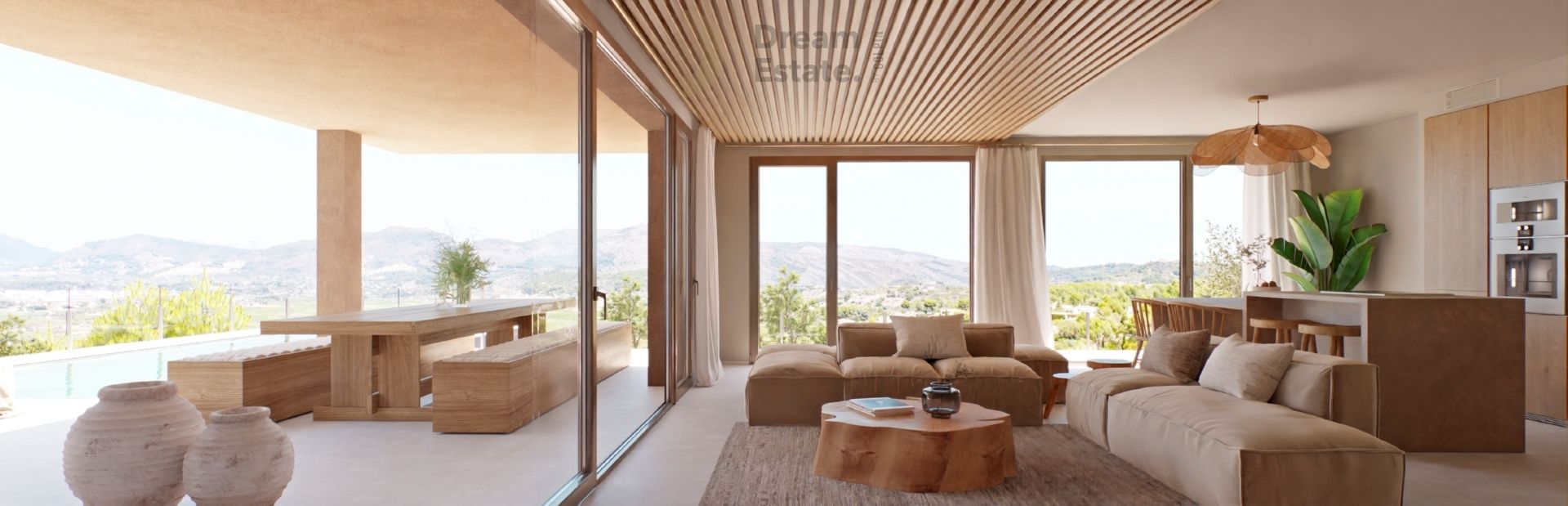 Moderne villa's geïntegreerd in de prachtige natuur van Lliber, Costa Blanca foto {{pictureIndex}}