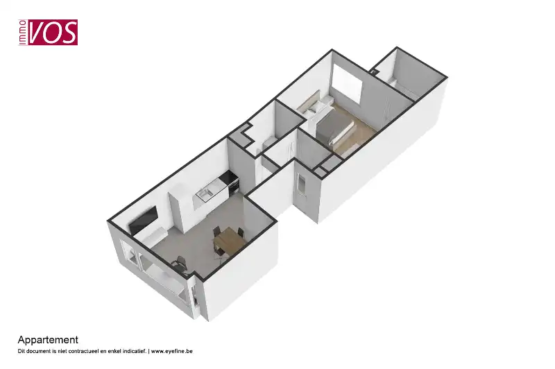 Aangenaam 1 - slaapkamer appartement in het centrum van Mechelen foto 14