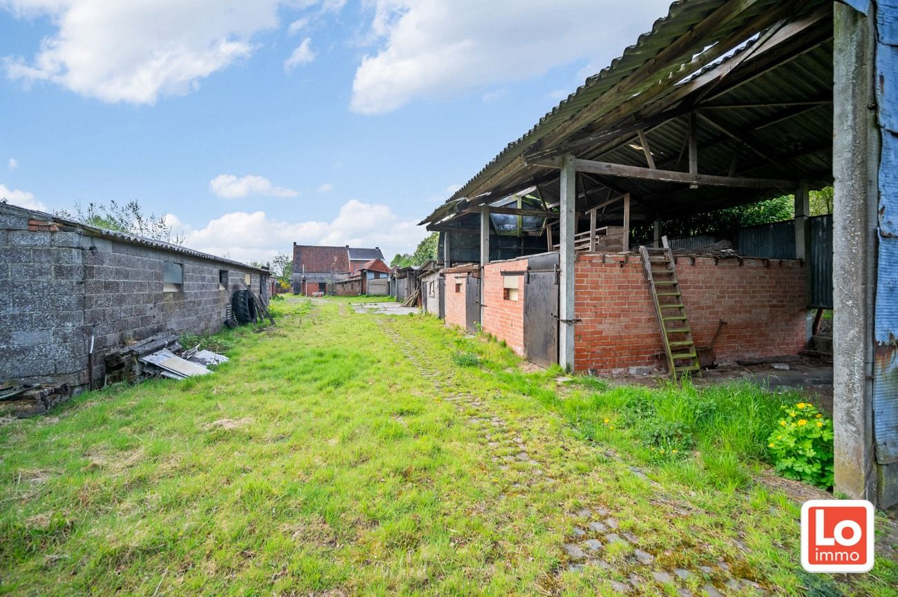 Landelijk gelegen halfopen woning met verschillende stallingen op groot perceel grond met open zicht in Zeveneken! foto 23