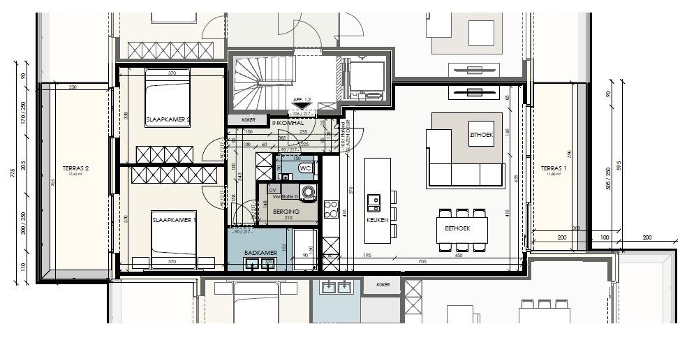 Appartement te koop Vaart-Zuid 13/1.2 - 9881 Bellem