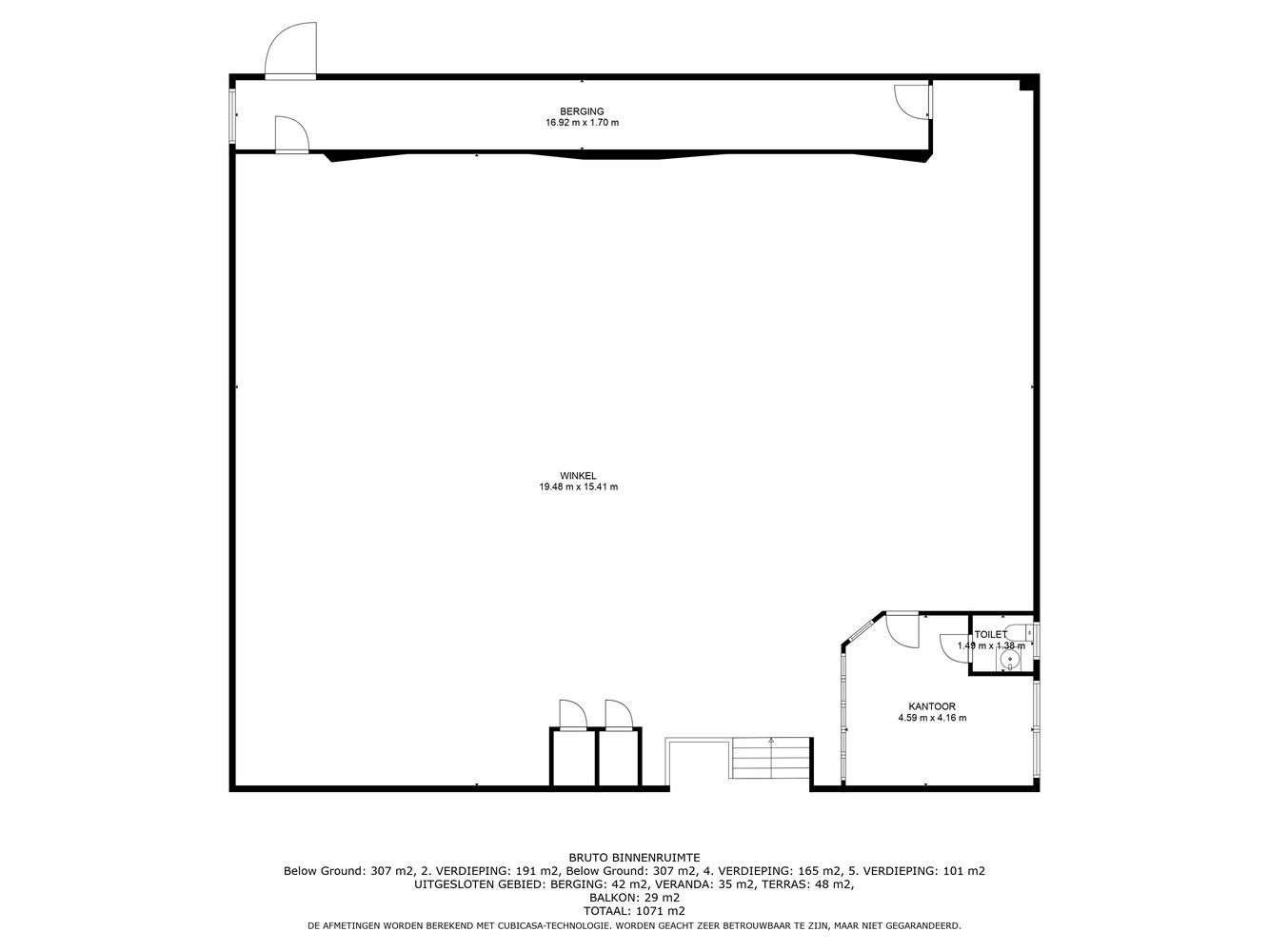 Handelsruimte met luxe duplex-appartement en verhuurde loodsen op het industrieterrein in Lanaken foto 43