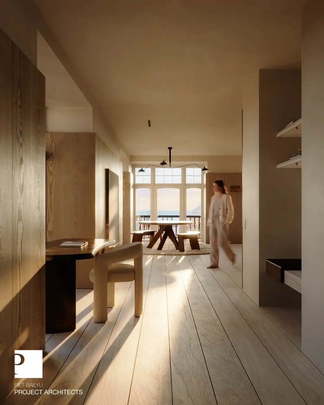 Hoekappartement met zonnige terrassen en zicht op het Albertplein én de zee foto 2