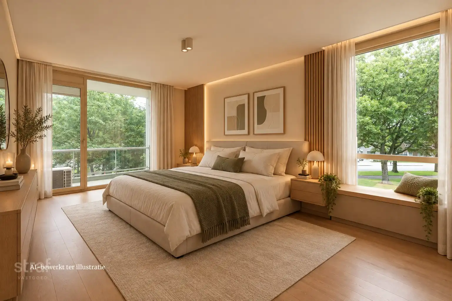 Te renoveren 3-slaapkamerappartement  in de Panorama Tower op Linkeroever foto 9