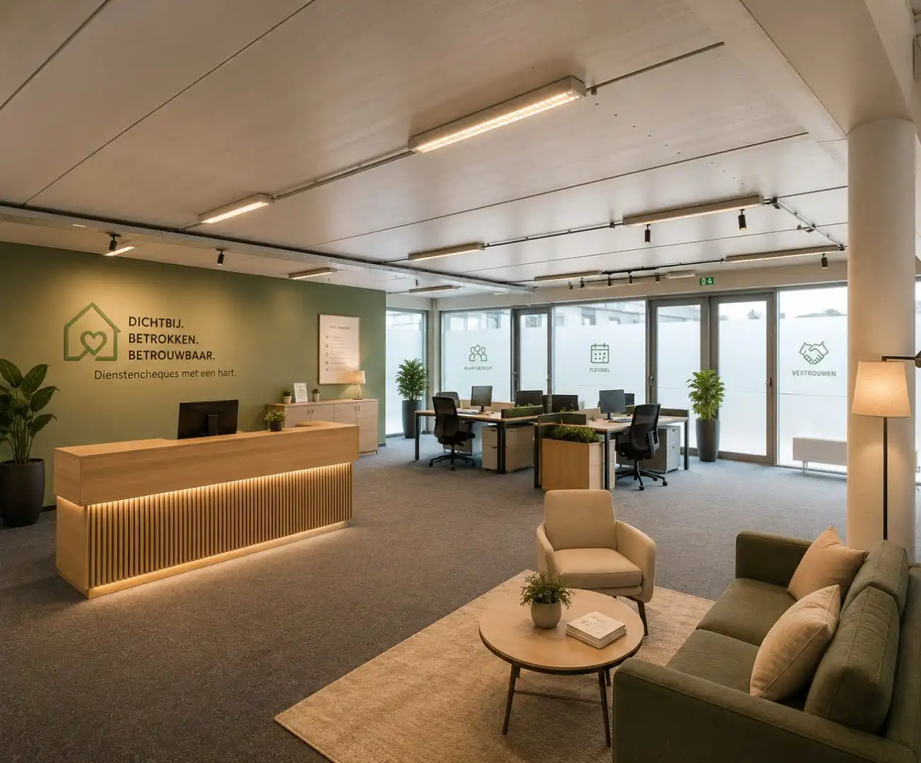 INSTAPKLARE KANTOORRUIMTE OP HET GELIJKVLOERS (180m²) OP TOPLOCATIE foto 3