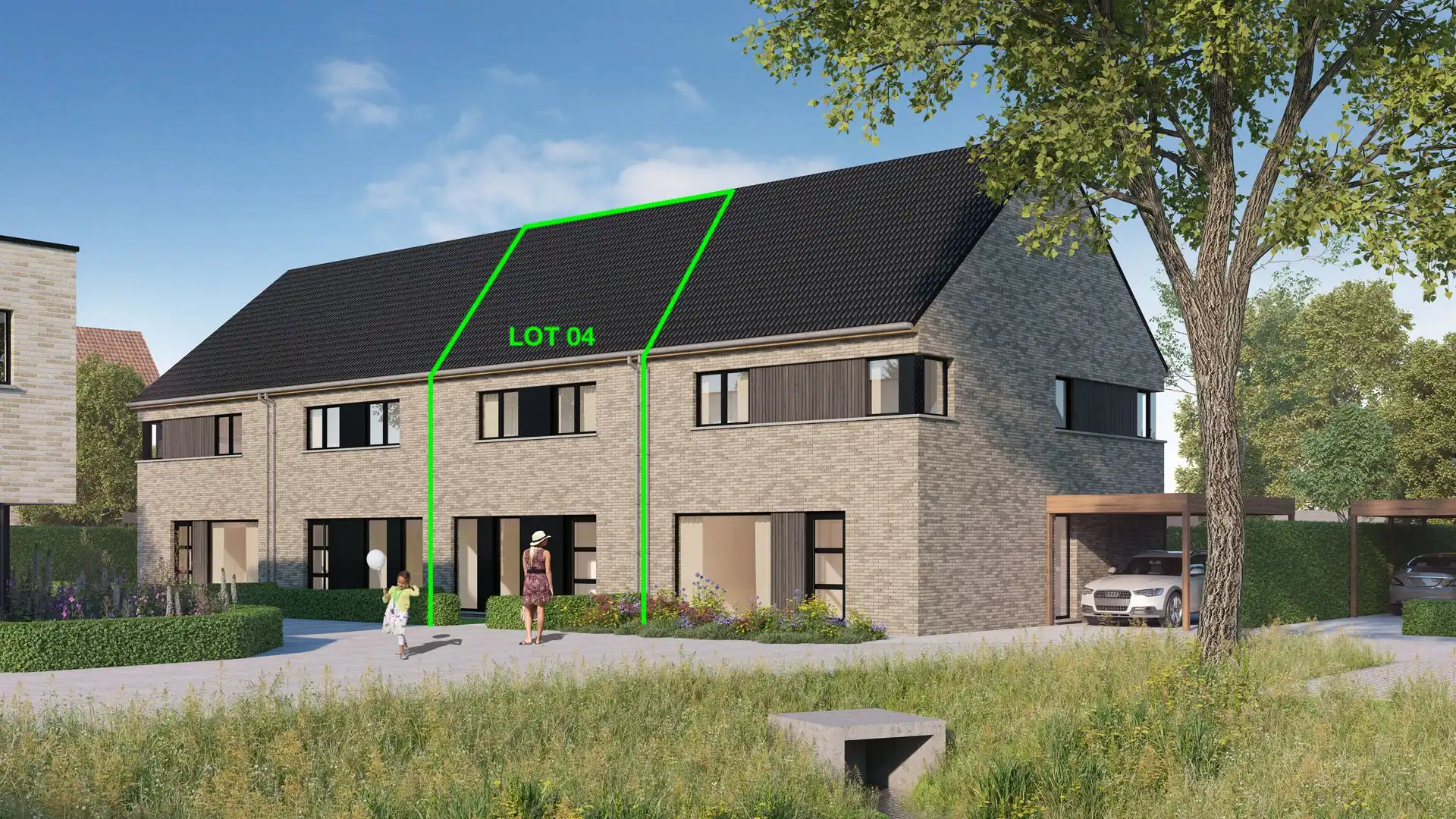 Moderne energiezuinige nieuwbouwwoning te Gistel foto {{pictureIndex}}