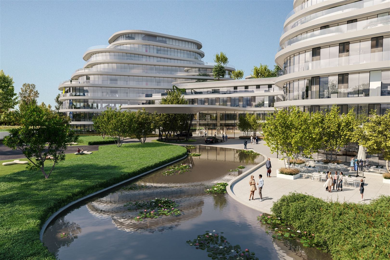 THE WINGS: niewbouwkantoren vanaf 1.000m² langsheen de E40 ring. foto {{pictureIndex}}