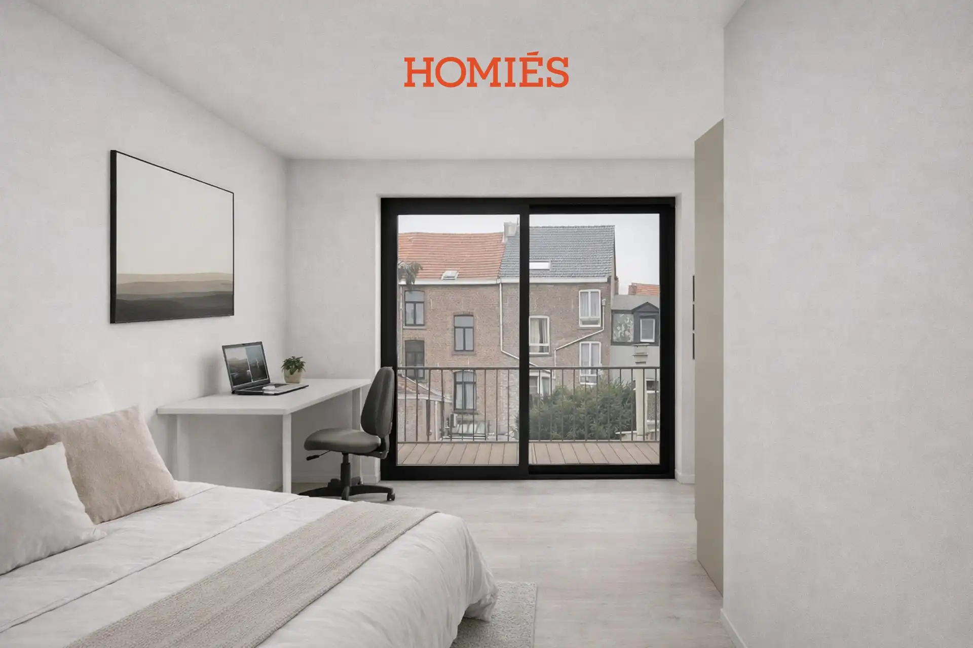 3 energiezuinige studentenkamers met terras op toplocatie foto 2
