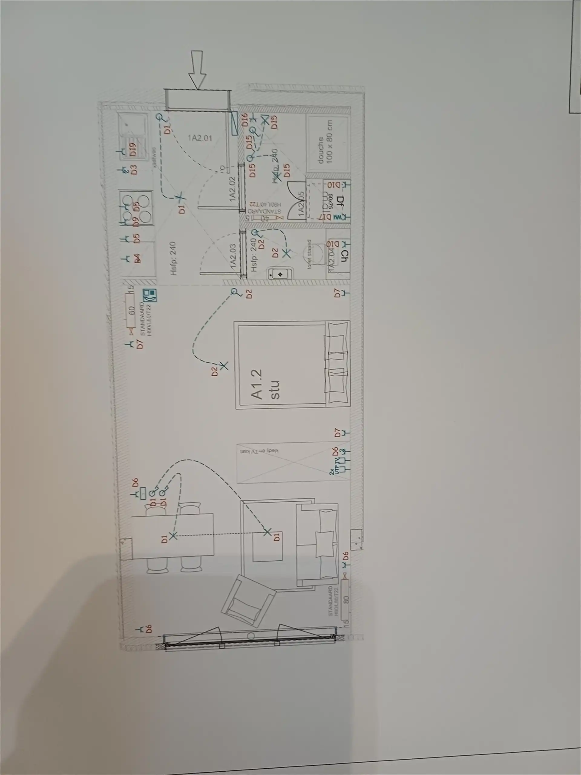 Ruime gemeubileerde studio met parkeerplaats en kelder foto 13