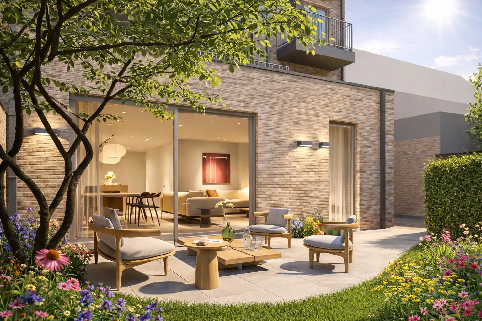 Nieuwbouw gelijkvloers appartement van 113 m² + terrassen foto 5