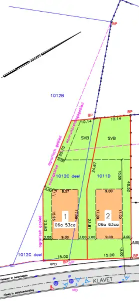 Perceel bouwgrond 653m² in het groen! foto 2