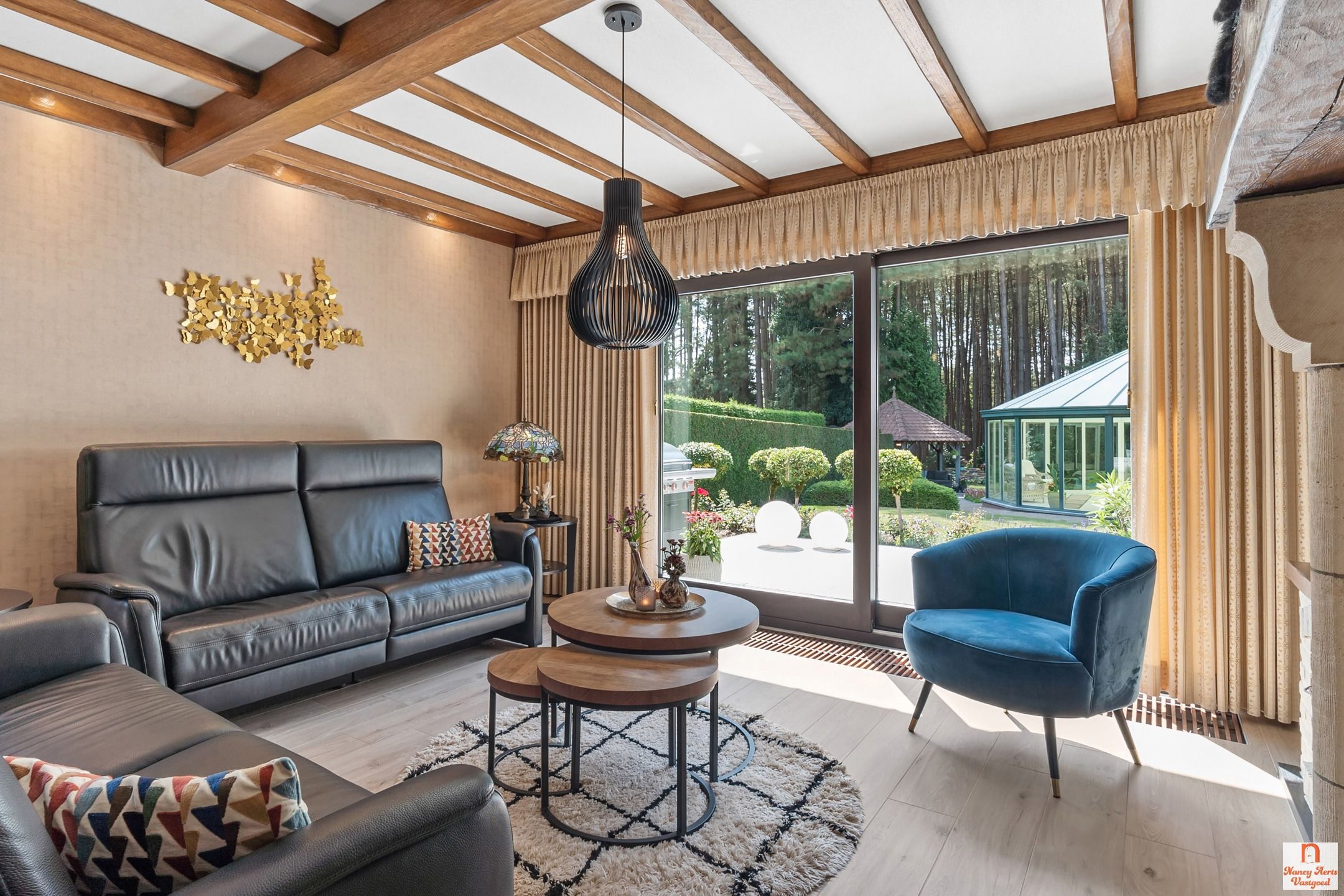 Luxueuze villa met overdekt zwembad, bos en weiland foto 6