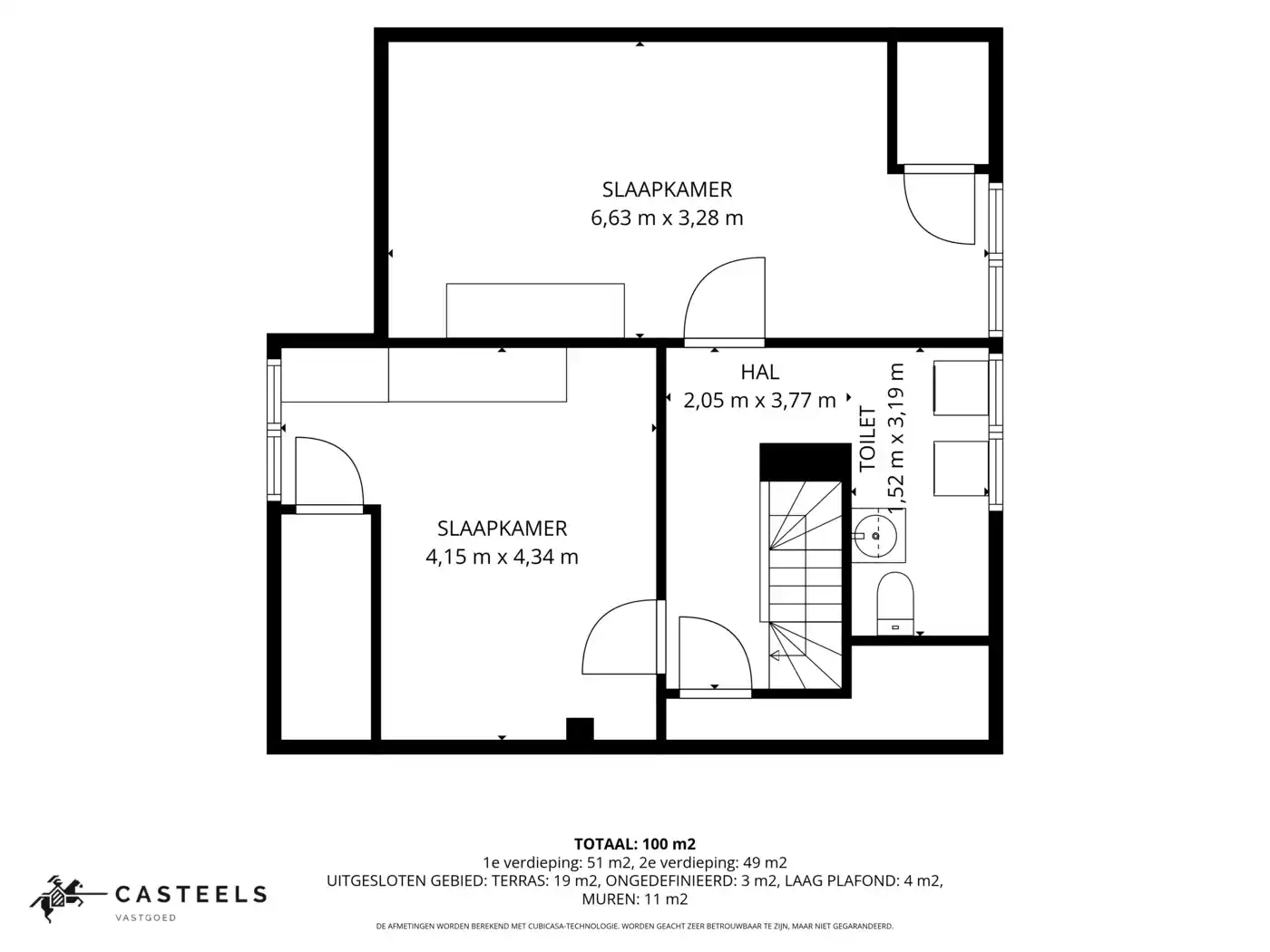 Gerenoveerd duplexappartement met groot terras, garage en 2 slaapkamers in Zelzate foto 14