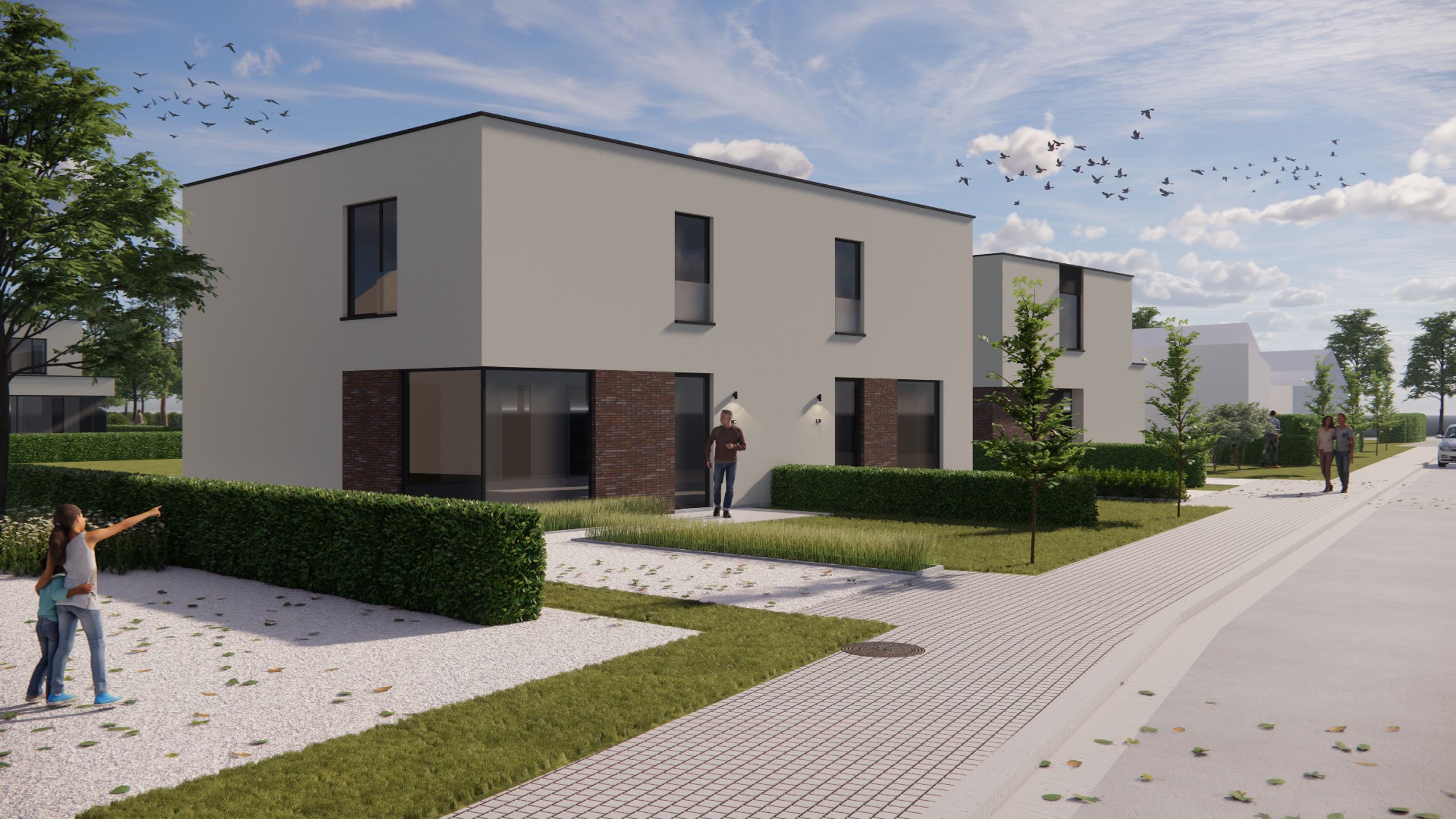 Moderne energiezuinige woningen te Machelen-aan-de-Leie foto 3