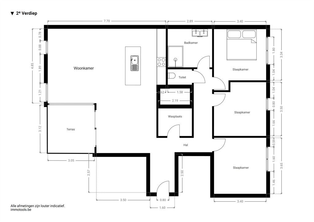 Ruim 3-slaapkamer appartement met luxe afwerking foto 16