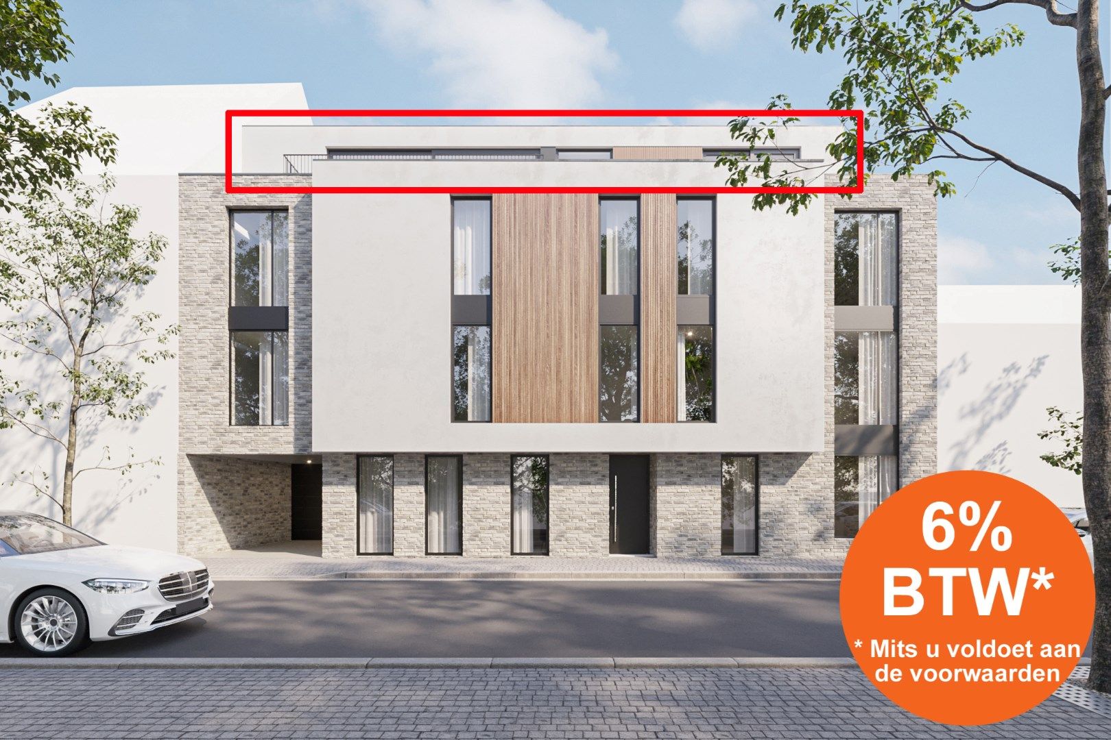 Nieuwbouwappartement van 120m² met 2 slaapkamers en autostandplaats foto 2