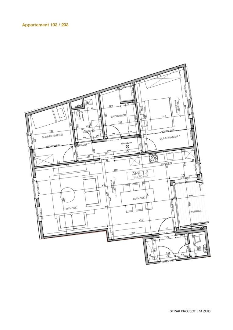 Nieuwbouw appartement met zuidgericht terras op een topligging in Tielt! foto 8