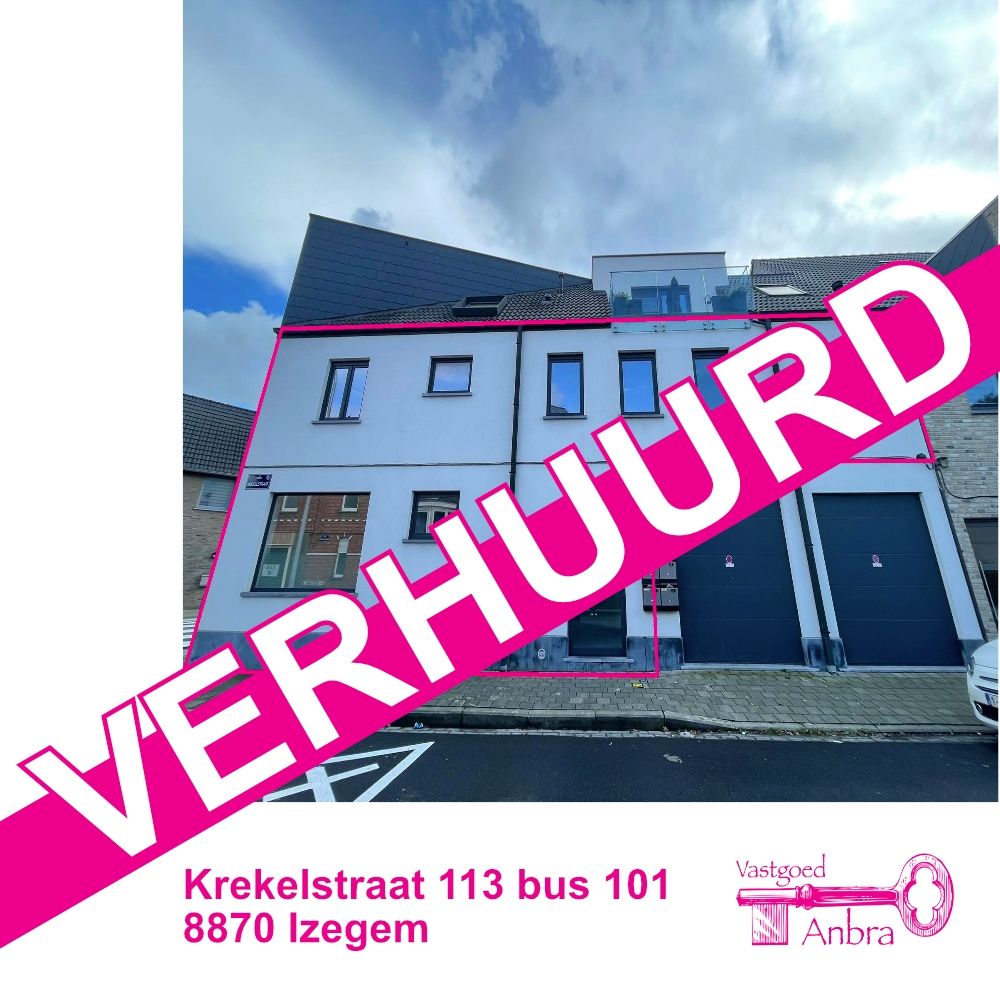 Appartement te huur Krekelstraat 113/101 - 8870 Izegem